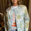 BESTSELLER Coats & Jackets^Alicia Blue Printed Quilted Jacket