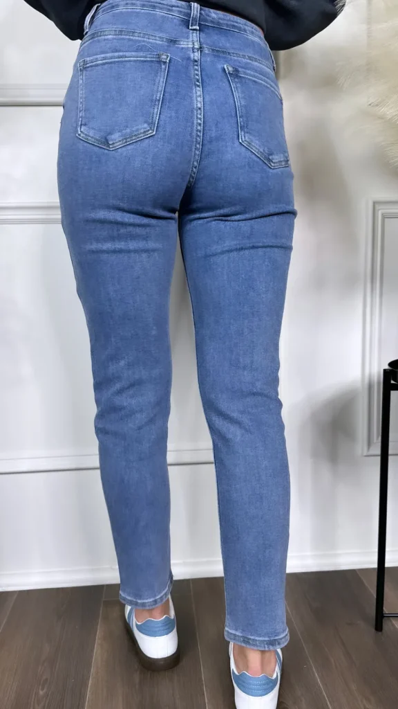 ESTEE BROWN Jeans^Allison Blue Mom Fit Jeans