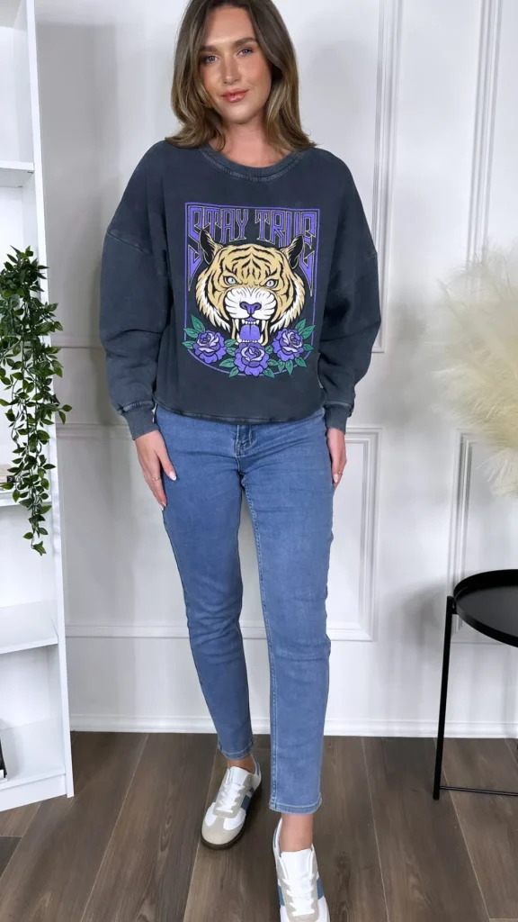 ESTEE BROWN Jeans^Allison Blue Mom Fit Jeans