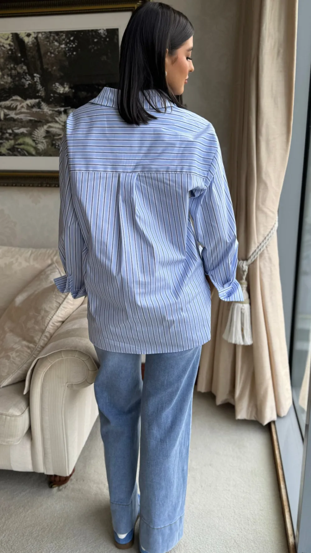 annalie_blue_pinstripe_ov_6.webp VERA LUCY Tops^Annalie Blue Pinstripe Oversized Shirt
