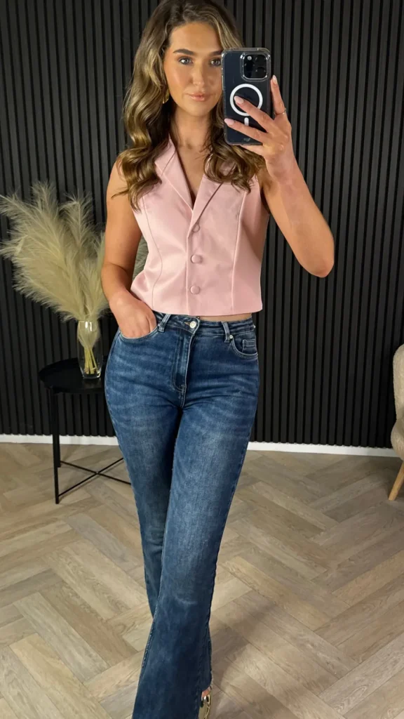 LUCCE Tops^Armelle Rose Pink Tailored Waistcoat