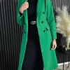 PARIS FASHION SHOPS Coats & Jackets^Baldwin Green Midi Length Coat