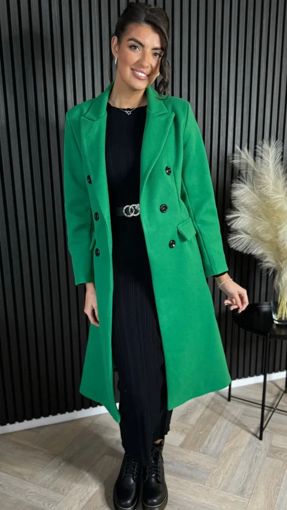 PARIS FASHION SHOPS Coats & Jackets^Baldwin Green Midi Length Coat