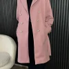 PARIS FASHION SHOPS Coats & Jackets^Bonne Rose Pink Belted Midi Coat