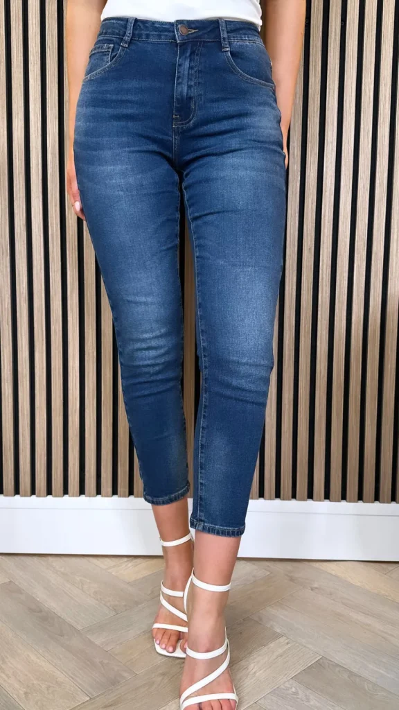NINA CARTER Jeans^Carson Dark Blue Boyfriend Jeans