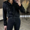 UNIKA Tops^Charlotte Black With Sequin Detail Shirt