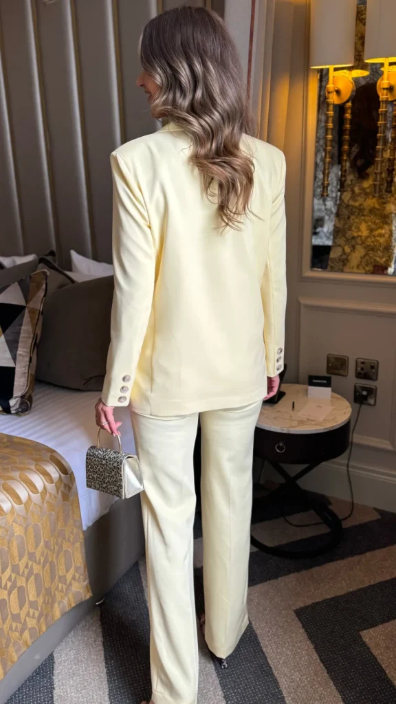 EDAN SPOLKA Co-ords | Blazers^Chelsea Lemon Straight Leg Trousers & Blazer Co Ord