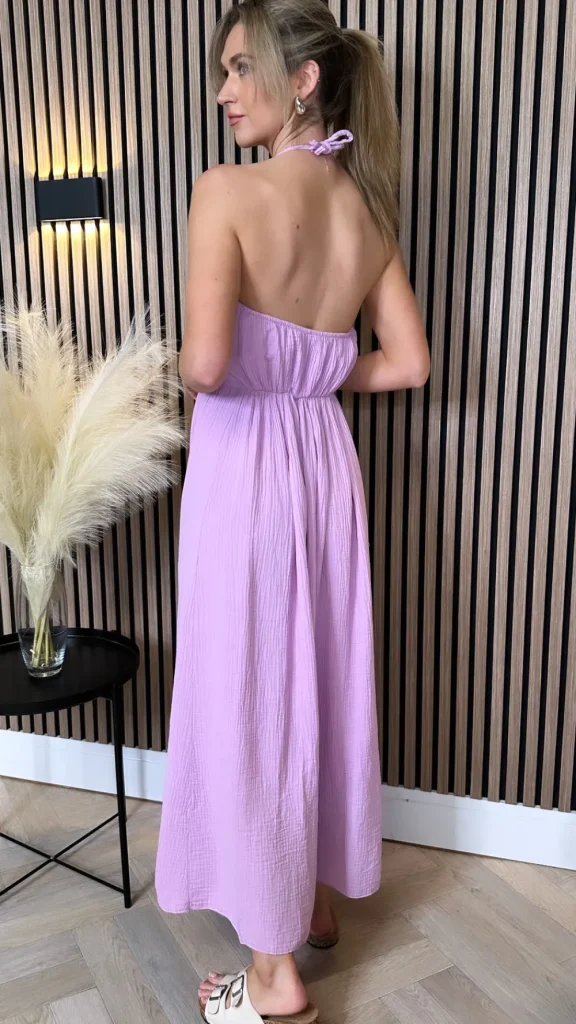 PARIS FASHION SHOPS Day Dresses | Going Out Dresses^Cindy Lilac Halterneck Midi Dress