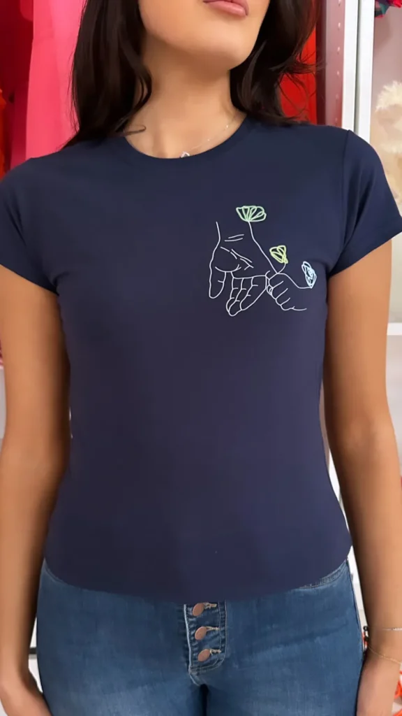 MC Tops^Cliona's Foundation Charity Tee - Navy