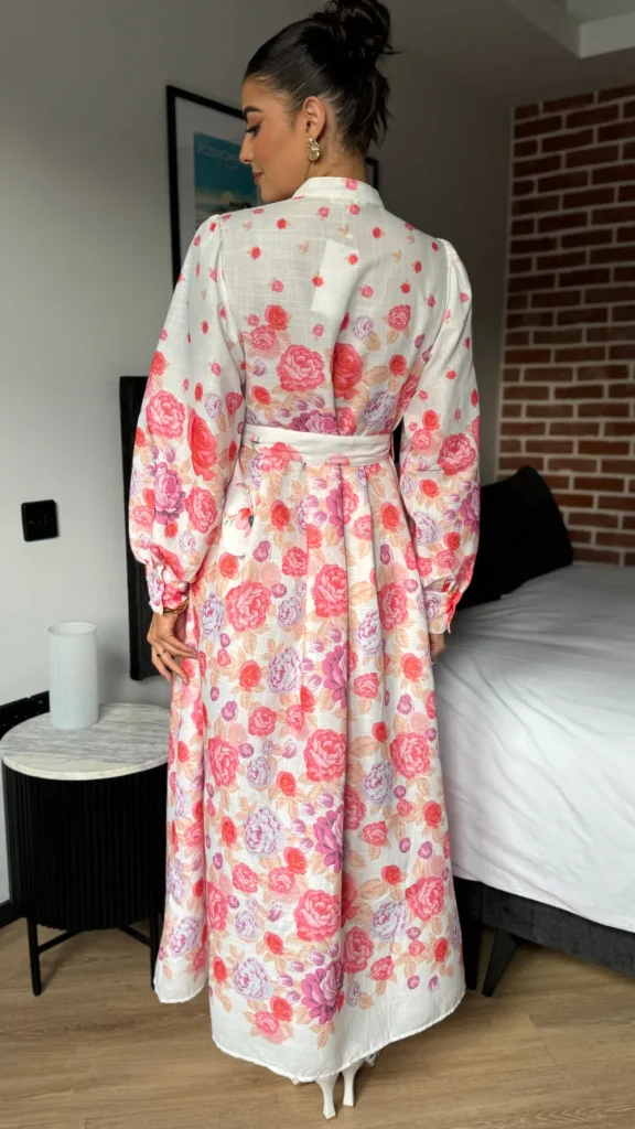 TIMELY Going Out Dresses | Occasion Dresses^Coraline Red & Purple Floral Printed Belted Midi Dress