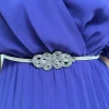BEST ANGEL Belts^Cyan Silver Knotted Belt