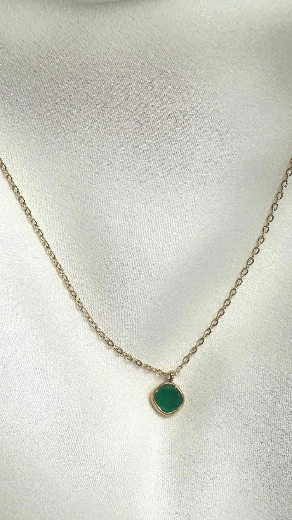 darla_gold_stone_design_s_1.webp EMILY Jewellery^Darla Gold Stone Design Stainless Steel Necklace