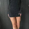 VERA LUCY Going Out Dresses | Occasion Dresses^Delia Black Embellished Bandeau Mini Dress