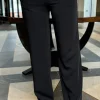 BESTSELLER Trousers^Doireann Black High Waisted Straight Leg Trousers