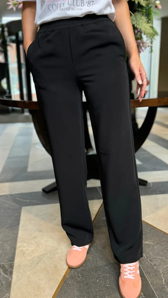 BESTSELLER Trousers^Doireann Black High Waisted Straight Leg Trousers