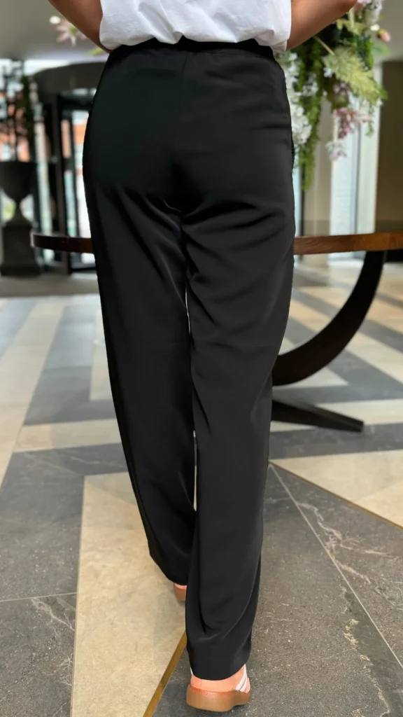 BESTSELLER Trousers^Doireann Black High Waisted Straight Leg Trousers