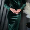 ATTENTIF Occasion Dresses | Midi Dresses^Edina Forest Green Wrap Effect Midi Dress