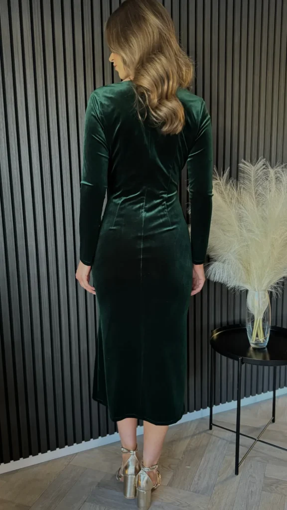 ATTENTIF Occasion Dresses | Midi Dresses^Edina Forest Green Wrap Effect Midi Dress