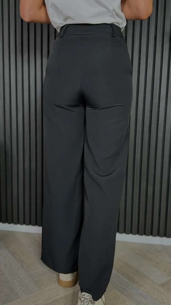 ESTEE BROWN Trousers^Effie Black Wide Leg Trousers