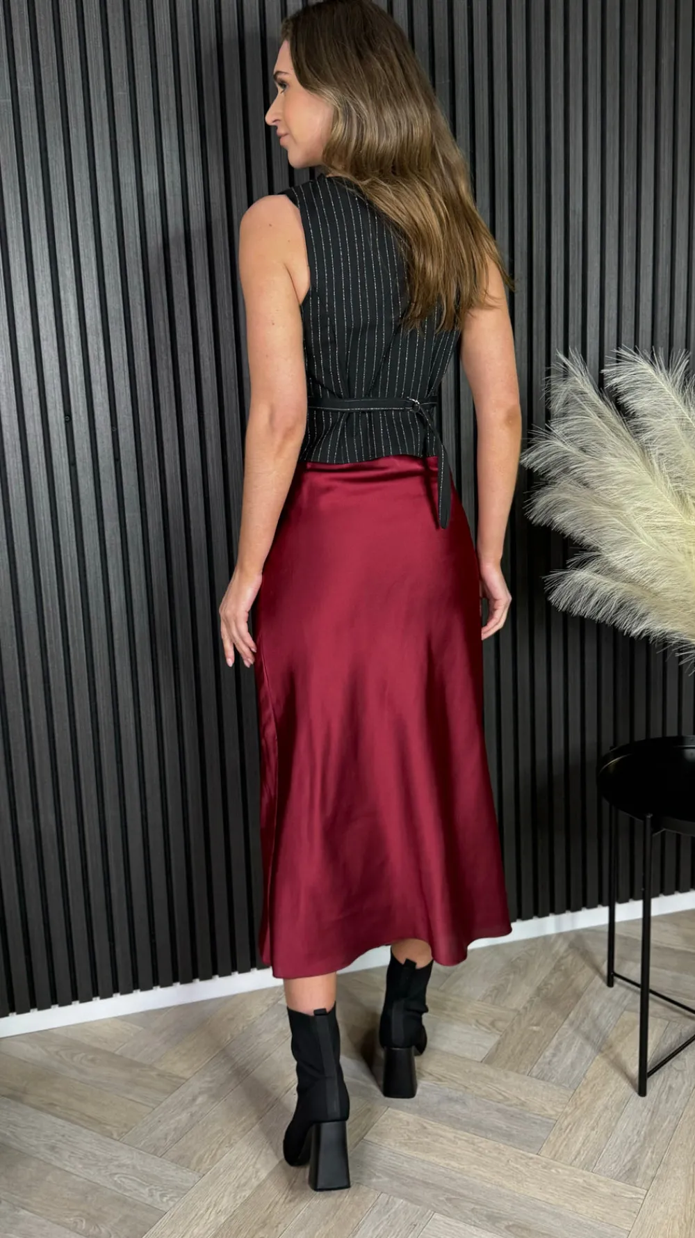 emmie_black_pinstripe_wai_4.webp SEVEN SEPT Tops^Emmie Black Pinstripe Waistcoat