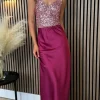 VERA LUCY Tops^Estella Pink Sequin Crop Top