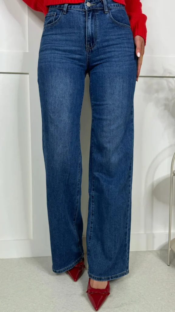 REDIAL Jeans^Fallon Blue Wide Leg Jeans