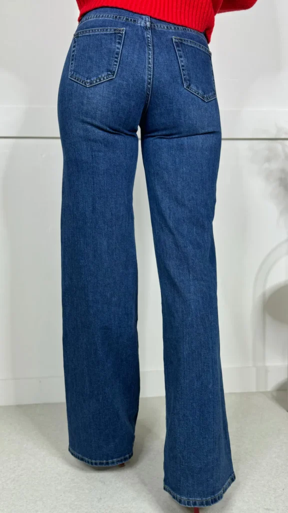 REDIAL Jeans^Fallon Blue Wide Leg Jeans