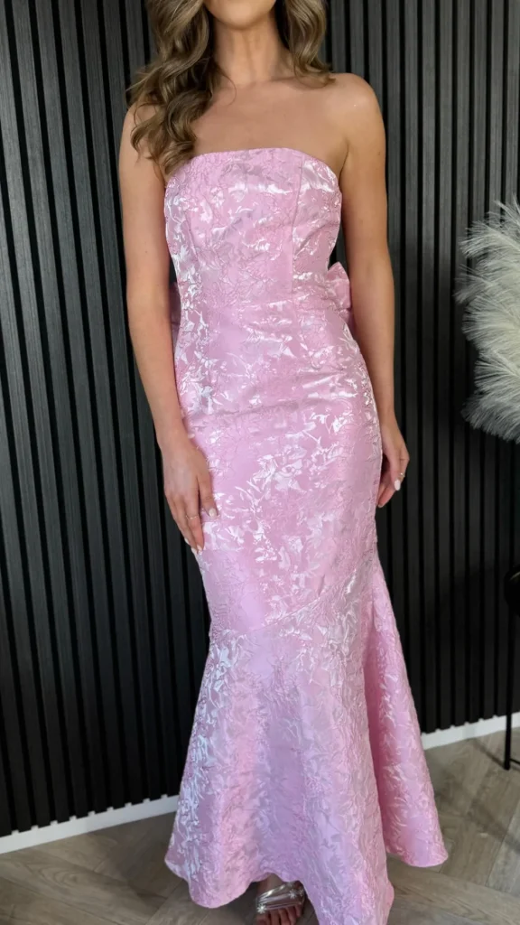 FP & CO Fitted Dresses | Going Out Dresses^Georgie Rose Pink Bandeau Midi Dress