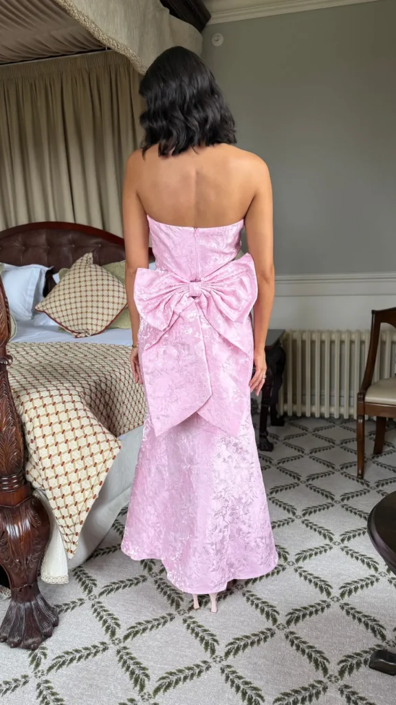 FP & CO Fitted Dresses | Going Out Dresses^Georgie Rose Pink Bandeau Midi Dress