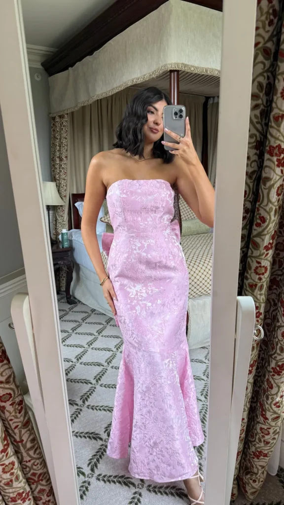 FP & CO Fitted Dresses | Going Out Dresses^Georgie Rose Pink Bandeau Midi Dress