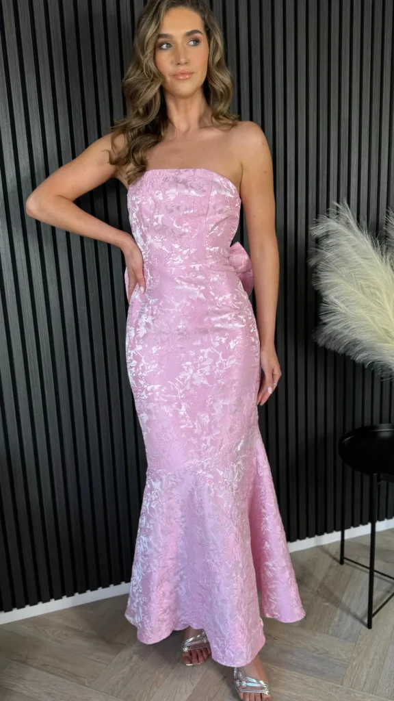 FP & CO Fitted Dresses | Going Out Dresses^Georgie Rose Pink Bandeau Midi Dress
