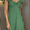 PARIS FASHION SHOPS Going Out Dresses | Mini Dresses^Gina Khaki Knot Detail Mini Dress