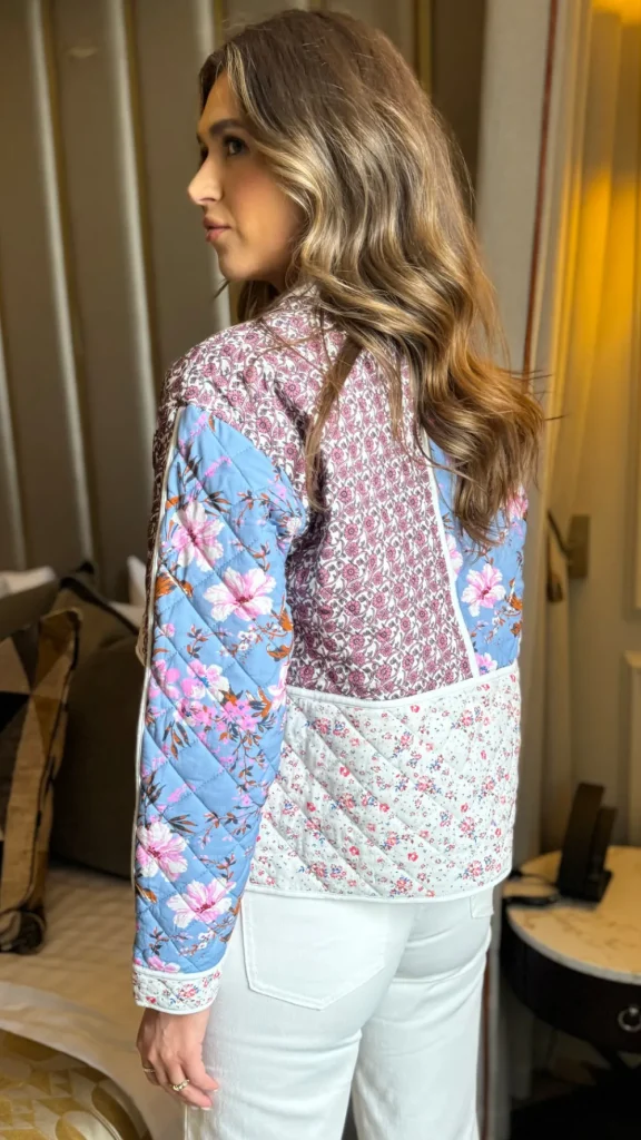 BESTSELLER Coats & Jackets^Harriet Pink Floral Patchwork Quilted Jacket