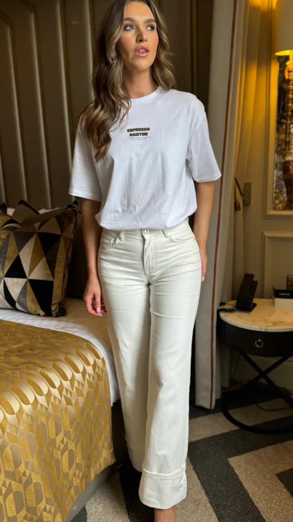 REDIAL Jeans^Jacinta Off-White Straight Leg Jeans