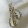 PARIS FASHION SHOPS Jewellery^Jaden Gold Diamante Detail Drop Earrings