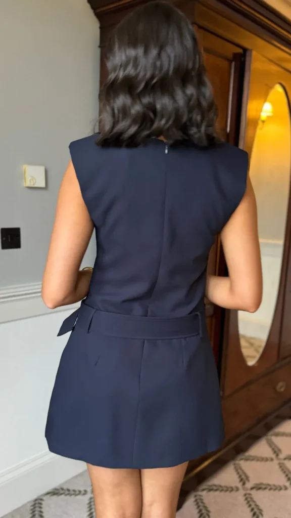 FEELKOO Occasion Dresses | Mini Dresses^Jasmine Navy Belted Mini Dress