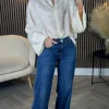 ELINA STUDIO Tops^Jovie Cream Textured Shirt