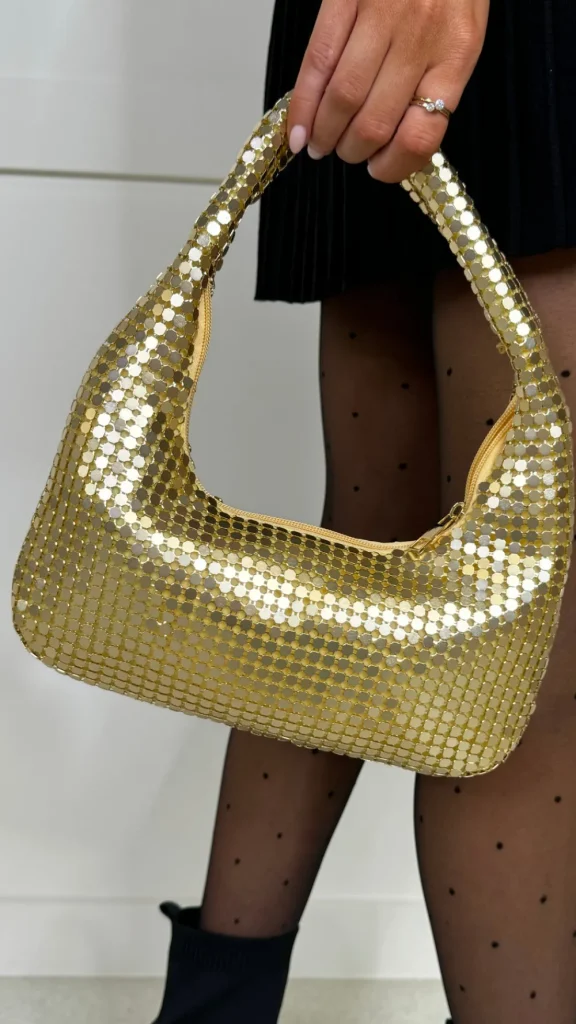 JM FACTORY Bags^Karsyn Gold Sequin Handbag