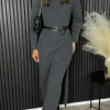 ELENZA Knitwear | Day Dresses^Kelly Grey Turtle Neck Knit Jumper Midi Dress
