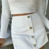 VERA LUCY Skirts & Shorts^Kiera White Tailored Button Detail Skort