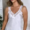 ESTEE BROWN Tops^Kiki White Lace Trimmed Cami Top