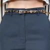PARIS FASHION SHOPS Belts^Lizzy Animal Print Belt With Metal Buckle