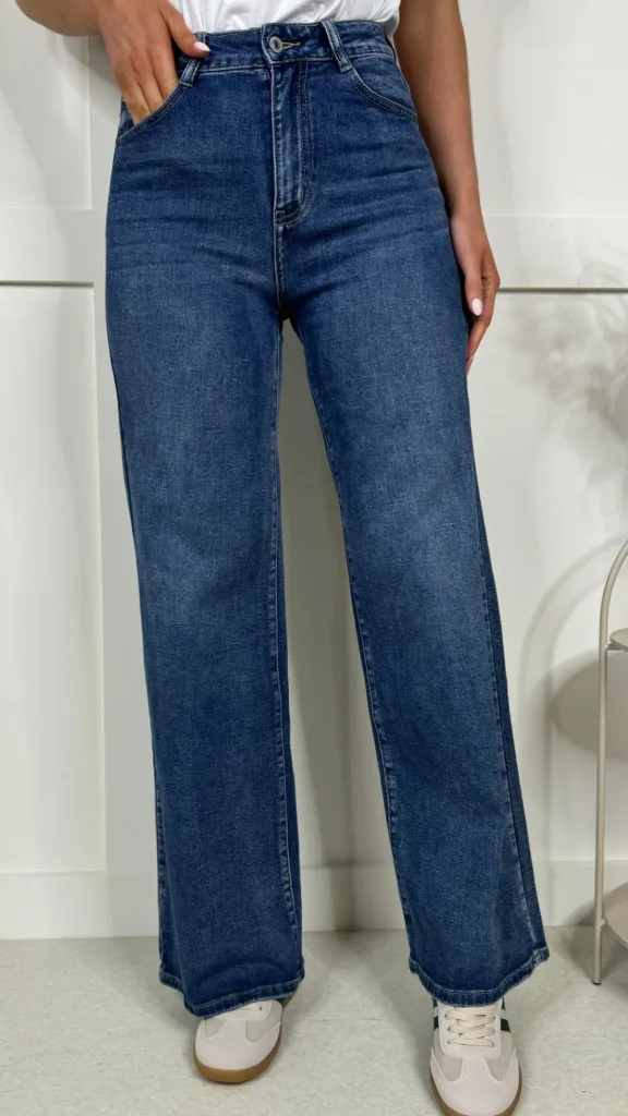 REDIAL Jeans^Logan Blue Wide Leg Jeans