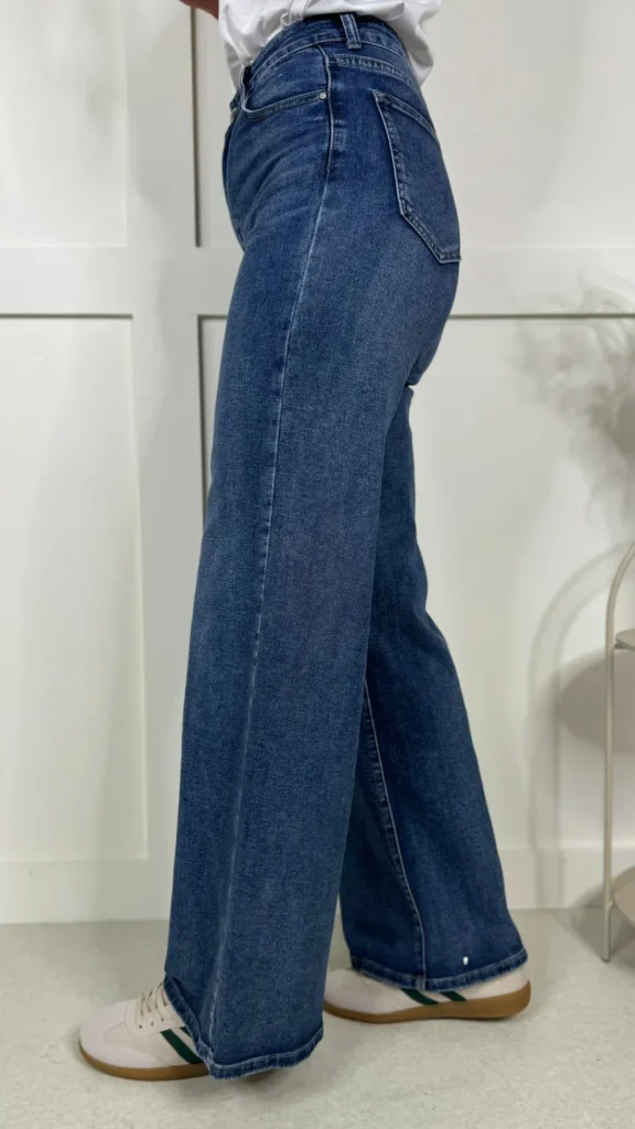 REDIAL Jeans^Logan Blue Wide Leg Jeans
