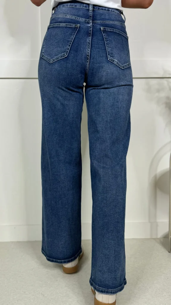 REDIAL Jeans^Logan Blue Wide Leg Jeans