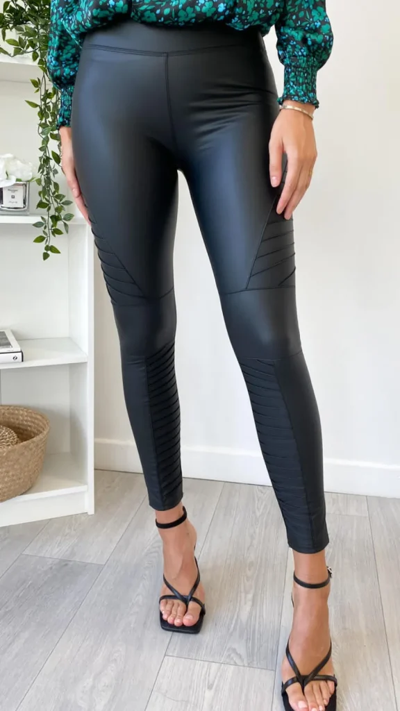 PHANIE MODE Trousers | Leggings^Lori Coated Biker Leggings in Black