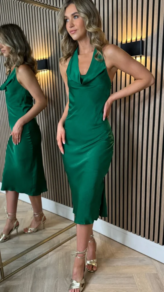 GIRL IN MIND Going Out Dresses | Occasion Dresses^Louisa Green Cowl Neck Midi Dress