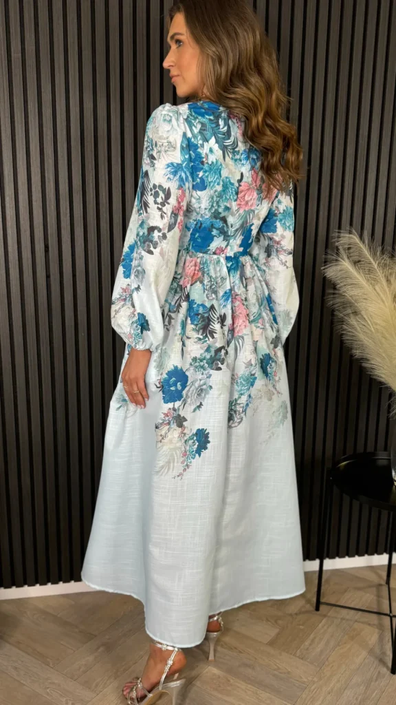 TIMELY Going Out Dresses | Occasion Dresses^Louise Blue Floral Printed Midi Dress