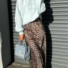 LORIANE Skirts & Shorts^Lulu Brown & Black Leopard Printed Midi Skirt