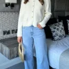 REDIAL Jeans^Megan Light Blue Wide Leg Jeans